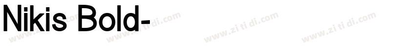 Nikis Bold字体转换